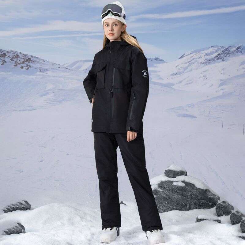 Women's Men's Suits Windproof, Warm Cold Reinforced Single And Double Board Ski Clothes With Large Size