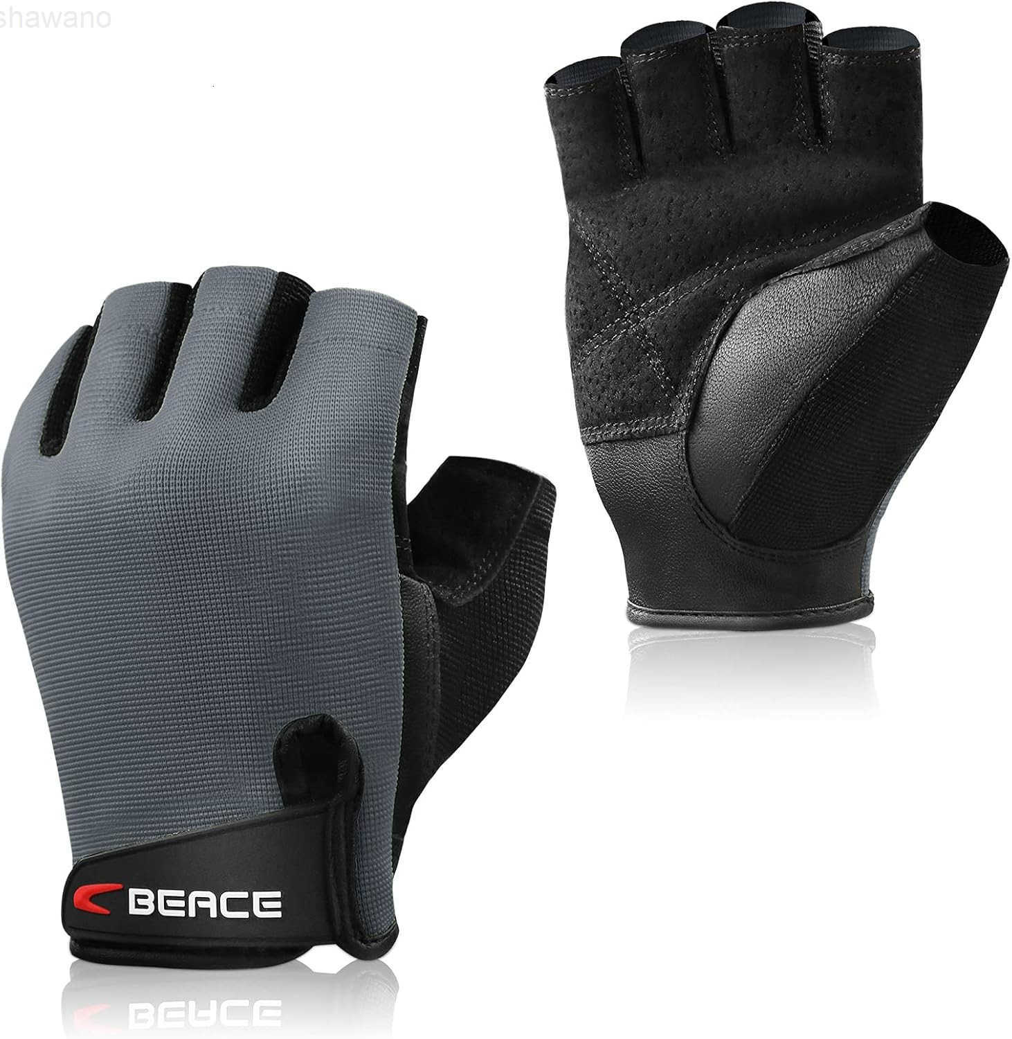 Weight Lifting Gym Gloves with AntiSlip Leather Palm for Workout Exercise Training Fitness and Bodybuilding for Men WomenW250911