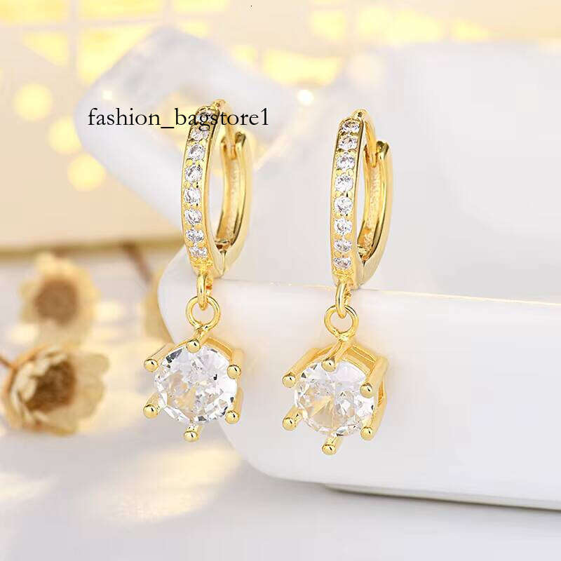 Fashionable Sterling Sier Moissanite Pendant Earrings for Women Anniversary Wedding Engagement Jewelry Gift