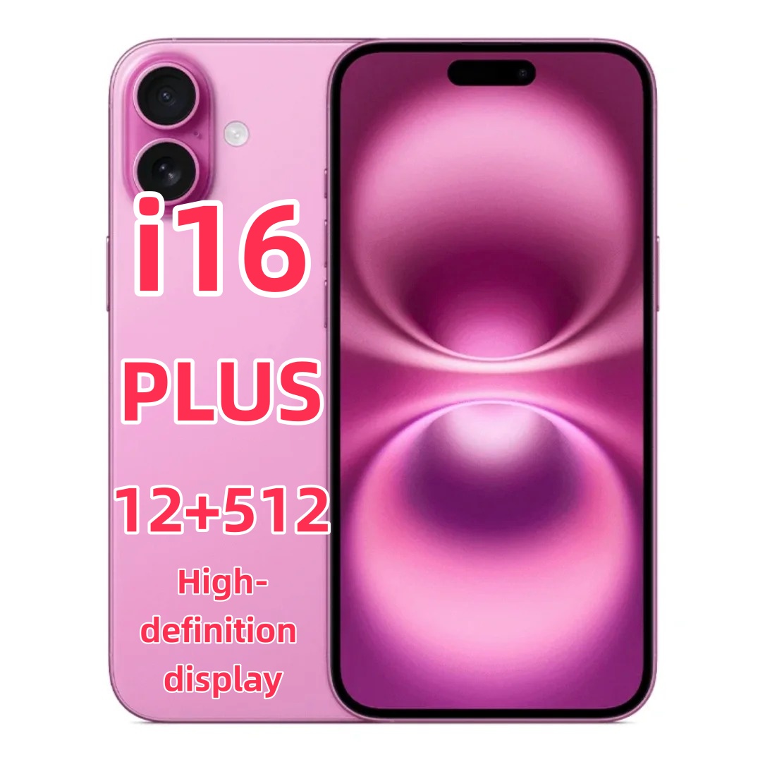 i16 Plus 5G stylish smartphone, excellent performance, 6.7-inch touch interface and positioning services, equipped with 16GB/1TB expandable memory, Android system