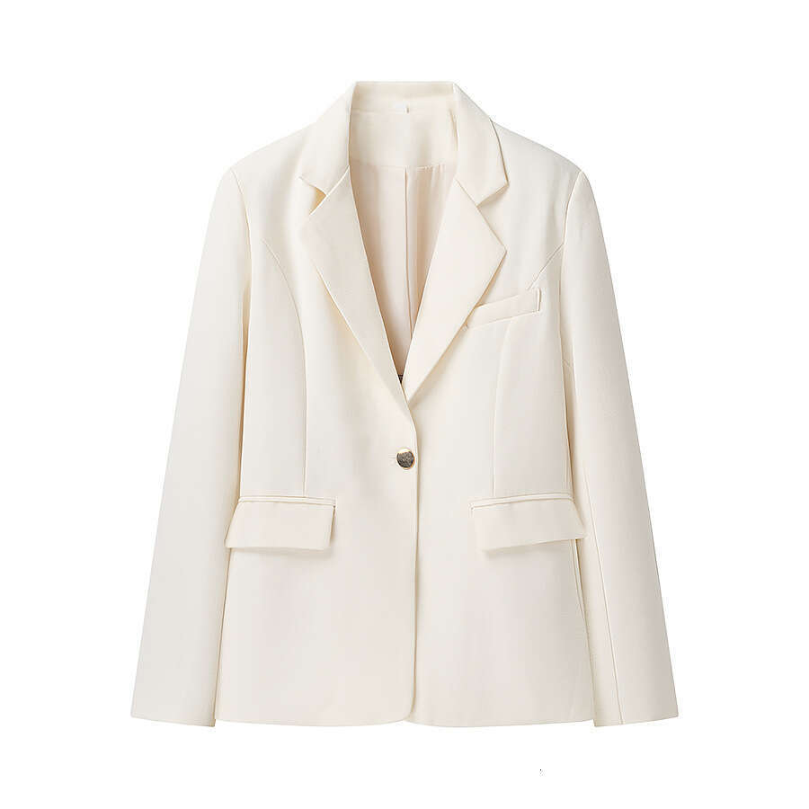 DHEssentials 2025 Fashion Autumn Women's Clothing Little Chanel Style Solid Color Blazer Jacket