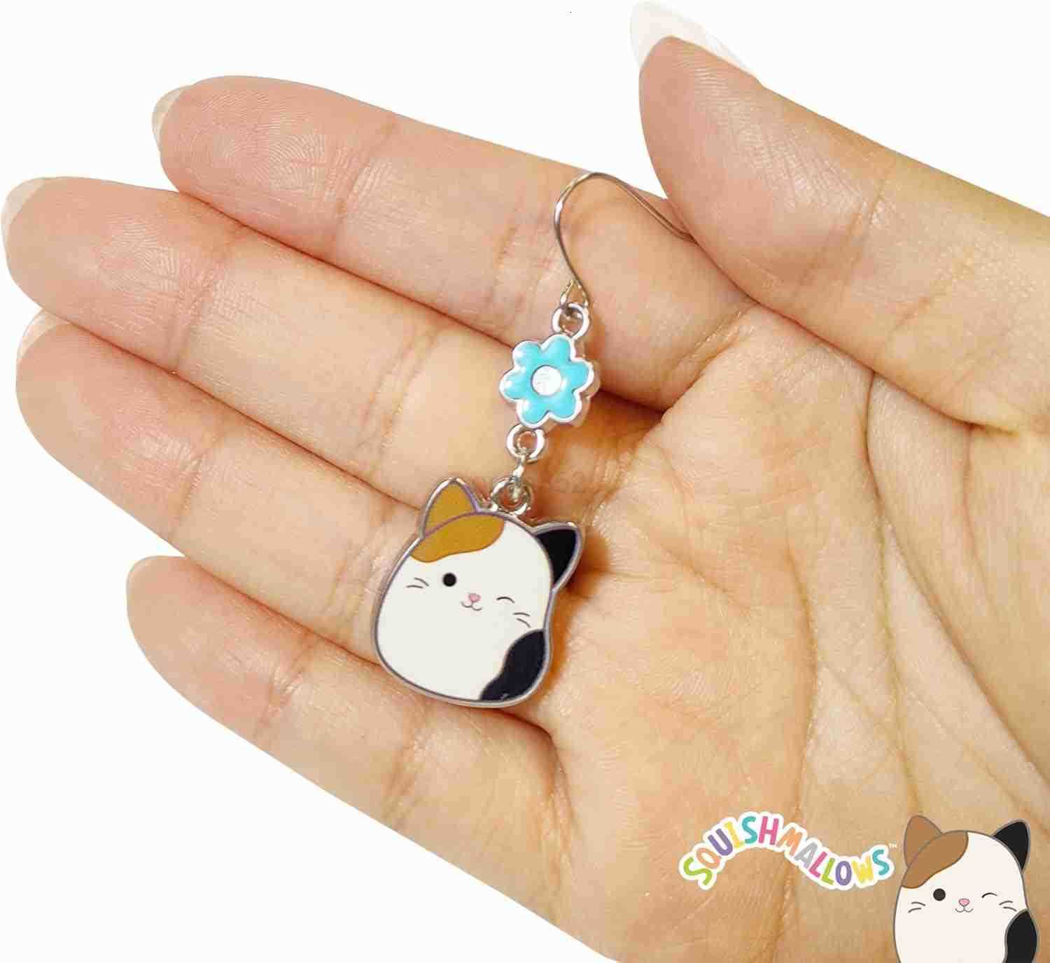 Hypoallergenic Earrings for Girls Stud and Fishhook Drop Sets with Charms One Size Fits All Ages 8W250911