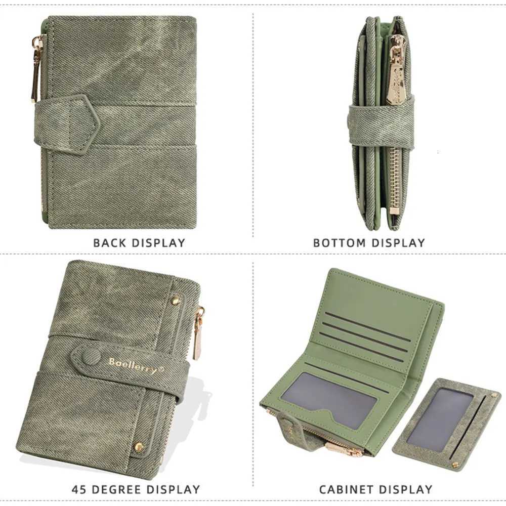Baellerry New Fashion Women Short Wallets Zipper Coin Bags Top Quality Female Purse Coin Pocket Womens Detachable Card Clip W250911