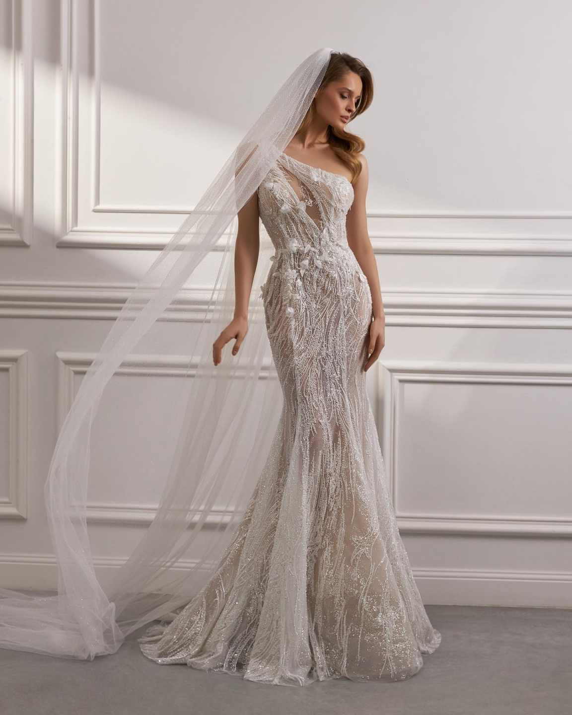 Elegant High Wedding Dress Sequined Beading Appliquins Tassel Mermaid Formal Dresses Birthday Party Bridal Gowns Customized