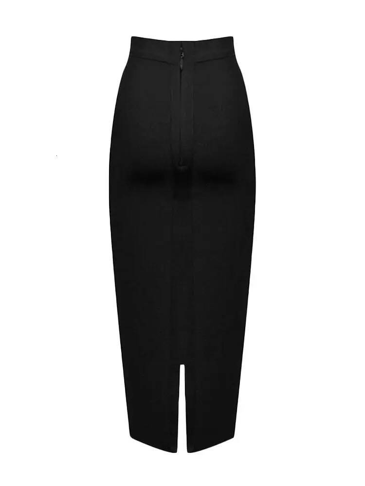 BEAUKEY Sexy Blue Mid Calf HL Bandage Pencil Long Bodycon Women Stretchable Split Skirt Wholesale XL Red Lady Skirts dongdumaoyi