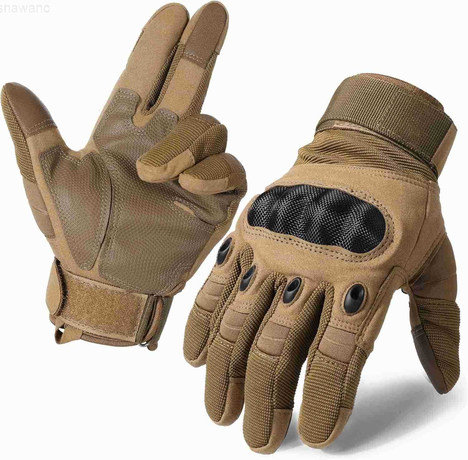 Tactical Gloves for Men Touchscreen Hard Shell Palm Padding for Airsoft Paintball Hunting Hiking Camping Climbing Sports Cycling GlovesW250911