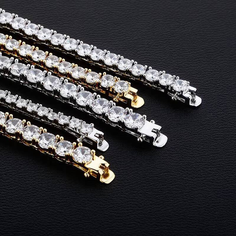 Fine Jewelry 5MM Moissanite Tennis Chain in 925 Sterling Silver