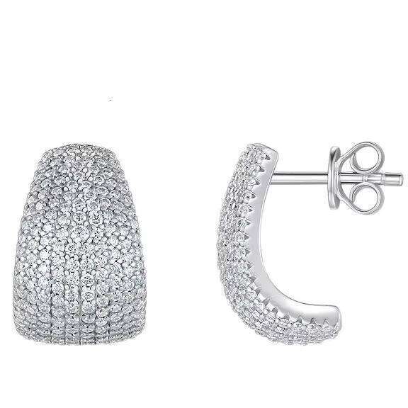 Sterling Sier Fine Dangle Earrings Elegant Fashionable Jewelry Non-Fading Ear Hooks High-End Moissanite Hot-Selling