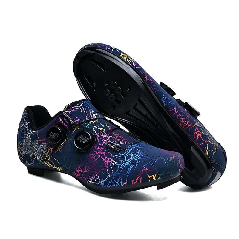 Women Cycling Shoes Road SelfLocking Bicycle Sports Shoes Men MTB Shoes SPD FlatBottomed Road Racing Cycling Sports Shoes 250911