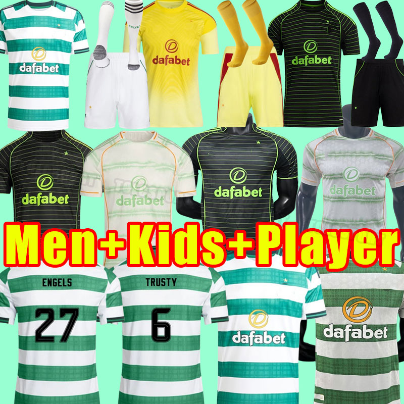 25/26 Celticc Home FC Soccer Jerseys KYOGO JOTA AJETI Daizen Carter-Vickers 2025 2026 McGregor ABADA TURNBULL STARFELT Football Shirts Fans Player version men kids gk
