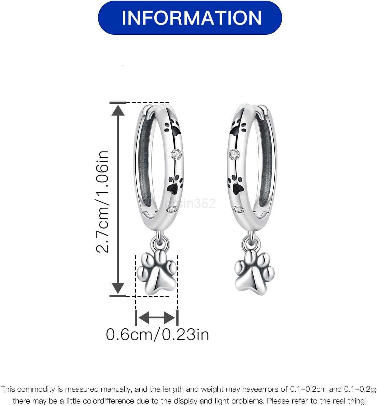 925 Sterling Silver Dangle Earrings for Women Small and Large Hypoallergenic Hoop Earrings Trendy huggie Earrings Drop Jewelry Gifts for Sensitive Ear