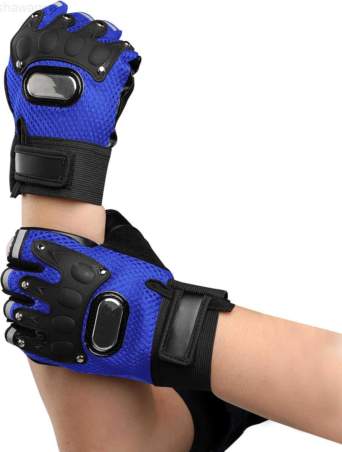 Men Women Breathable Mesh Cycling Gloves NonSlip Riding Driving Motorcycle Half Finger Gloves Sports Exercise Fitness Fingerless GlovesW250911
