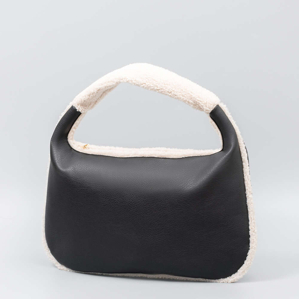 Women's Bag Plush Leather Shoulder Niche Design Women's Commuter Armpit Bag