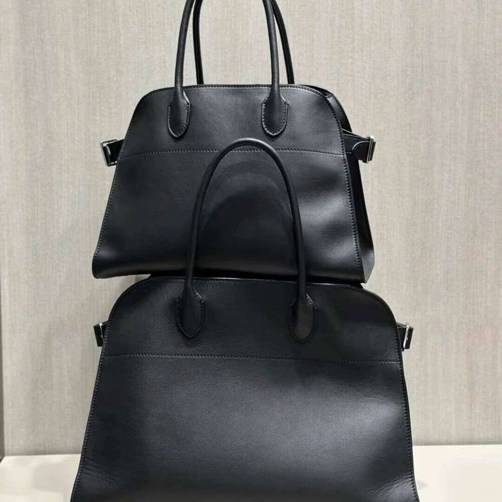 Genuine Leather Handbag High-Capacity 32/38cm Top Layer Cowhide 12/15in Large Tote Bag Fashion Texture