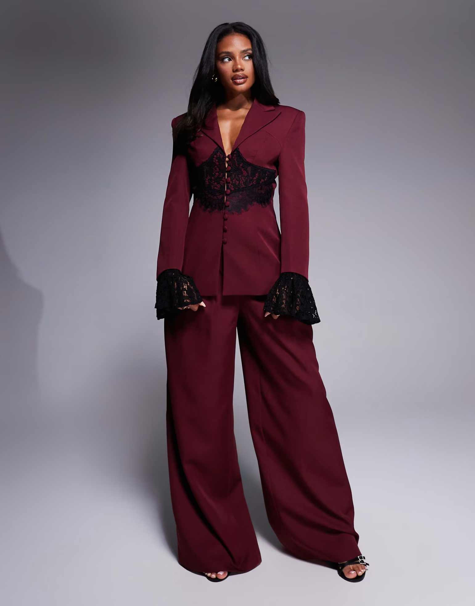 Plus Size Women Pants Sets For Wedding Lace Mother of the Bride Suits Evening Party Blazer Guest Wear Customized 2 Pieces
