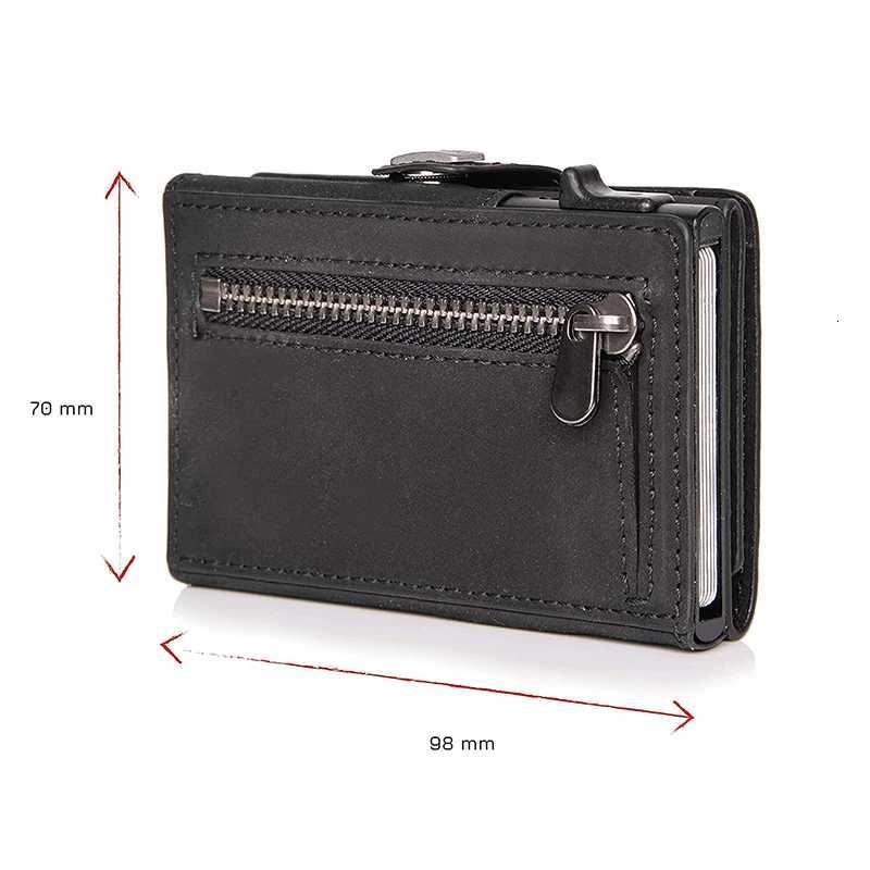 YATBEST Fashion True Pickup Bag Automatic Pop up Metal Wallet RFID Anti theft Brush Large Capacity Card Clip for Men W250911