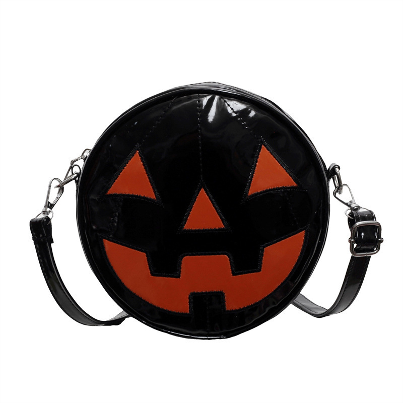 Halloween new fashion, light luxury, niche design, versatile trend, Halloween pumpkin women's small round bag designer bag