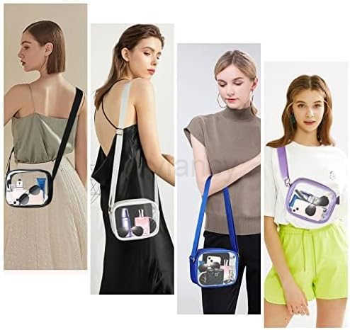 Clear Bag Stadium Approved Clear Bags with Adjustable Strap Clear Stadium Bag for Women Men Concerts SportsW250911