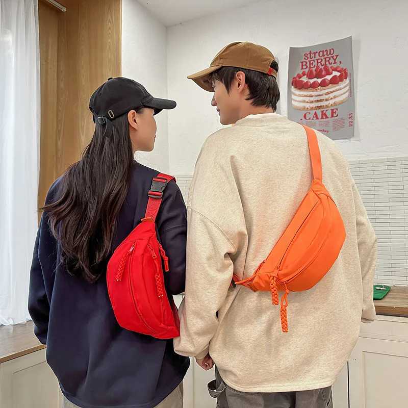 Waist Bag New Summer Waist Bag Korean Version Of Popular Sporty And Fashionable Waist Bag A Small Bag With Wide Shoulder Straps Z250911