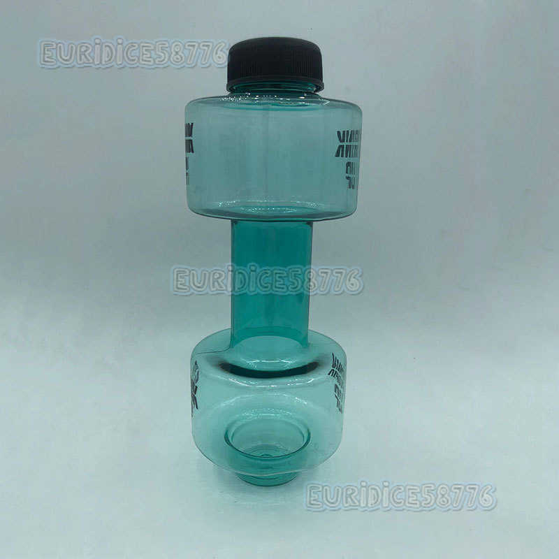 New Dumbbell Cup Creative Fitness Water Cup Sealed Leakproof Fashionable Plastic Sports Water Bottle H250911