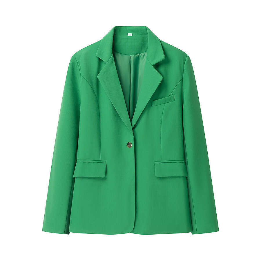 DHEssentials 2025 Fashion Autumn Women's Clothing Little Chanel Style Solid Color Blazer Jacket