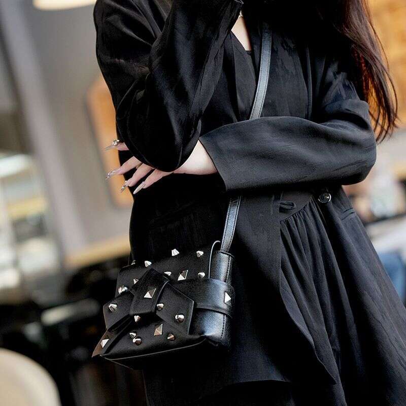 Korean Rivets Small Square 2025 Spring And Summer New Trend Design Multifunctional Women's Single Shoulder Crossbody Bag Fashionable Versatile