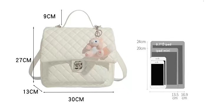 Free Shipping Designer Bag Niche Academy Style Camellia Backpack Luxury Bag For Women 2025 New Spring Fashion Versatile Quilted Backpack