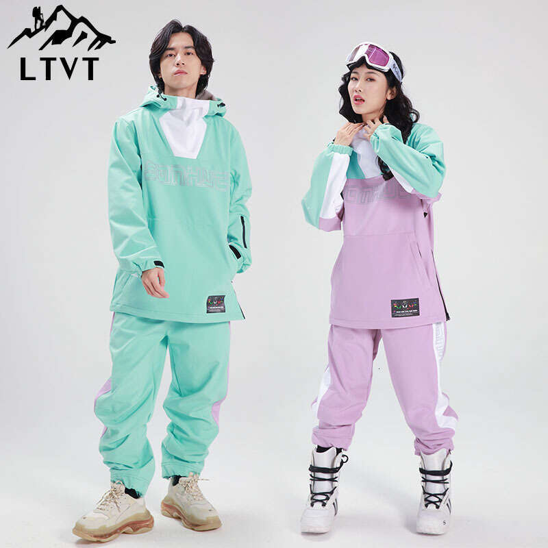 New Snowboard Suit For Men And Women Couples Winter Snow Field Outdoor Windproof Waterproof Fashion Thickened Warm