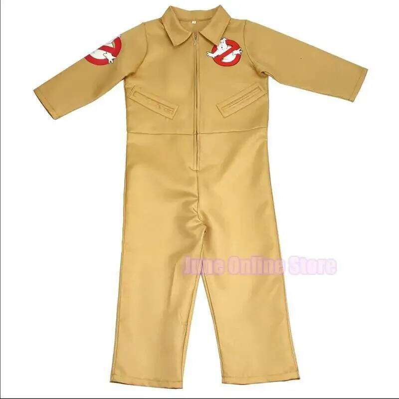 A Bear House Anime Costume Kid Halloween Costumes Movie Theme Ghostbusters uniform Cosplay Clothing Jumpsuit Bag p1p2t 2025 New