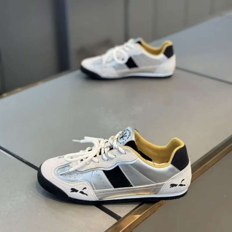 2025 Summer New Fashion Versatile Comfortable Leather Mesh Patchwork Forrest Gump Shoes Men's Soft Sole Lightweight Trendy Sneakers