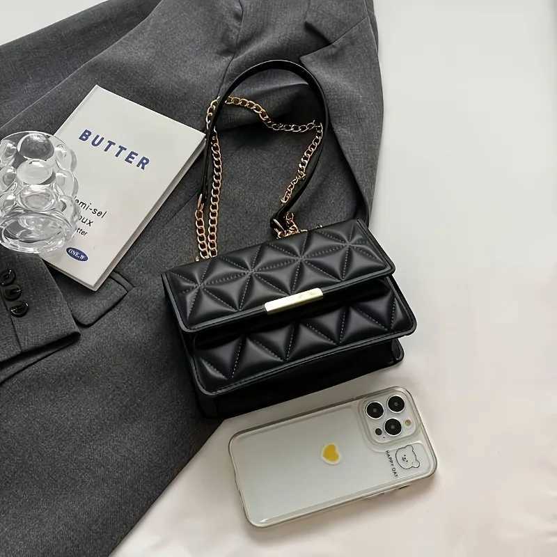 Fashion Chain WomenS Shoulder Bag Chic Small Square Bag for Women Luxury Quilted Handbag for Daily Travel Shopping Parties W250911