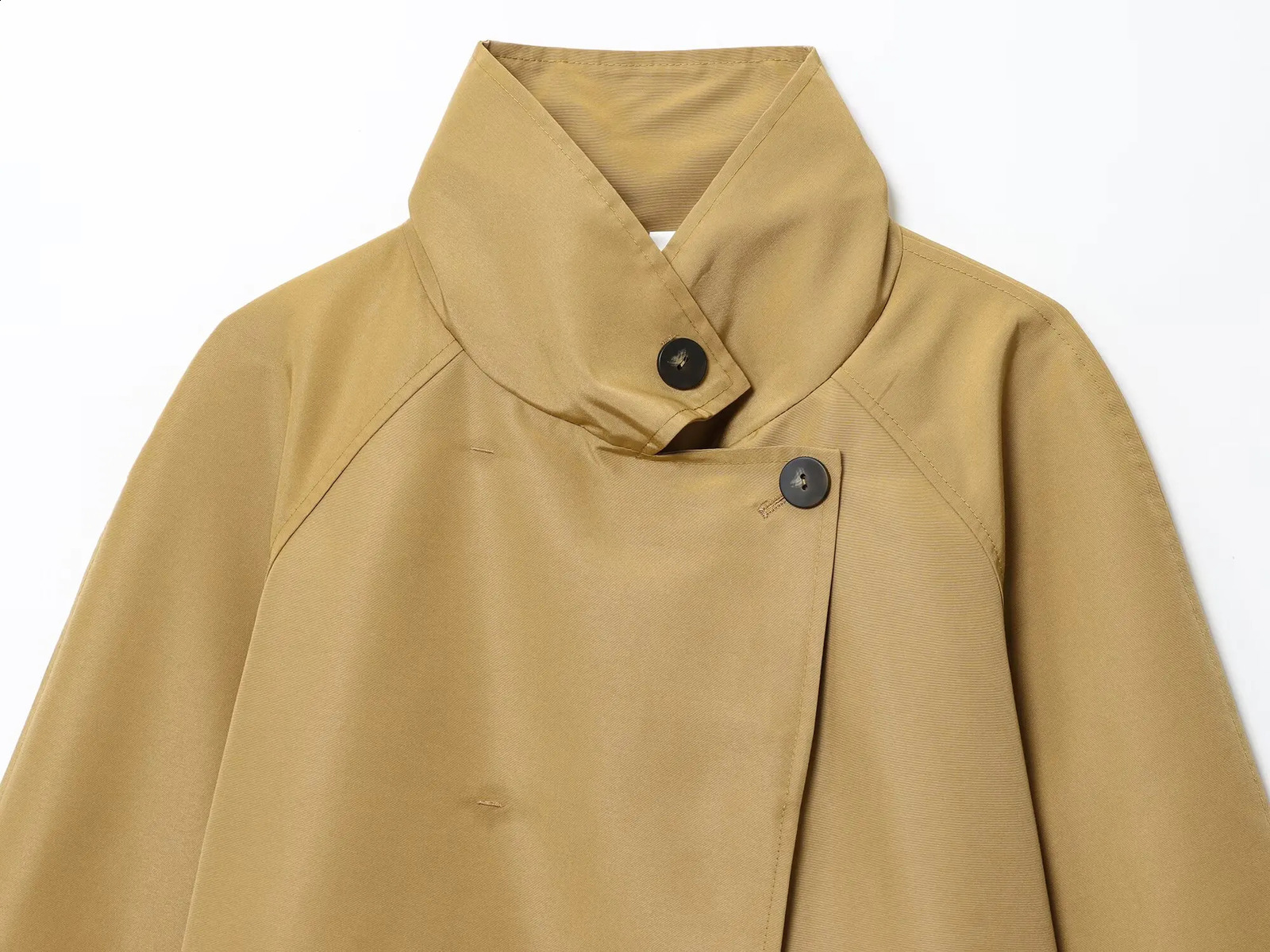 Tidalyf Women Casual WindbreakerHigh Neck Long Sleeves Windproof Warm Elegant for AutumnWinter DailyCommute Wear 250911