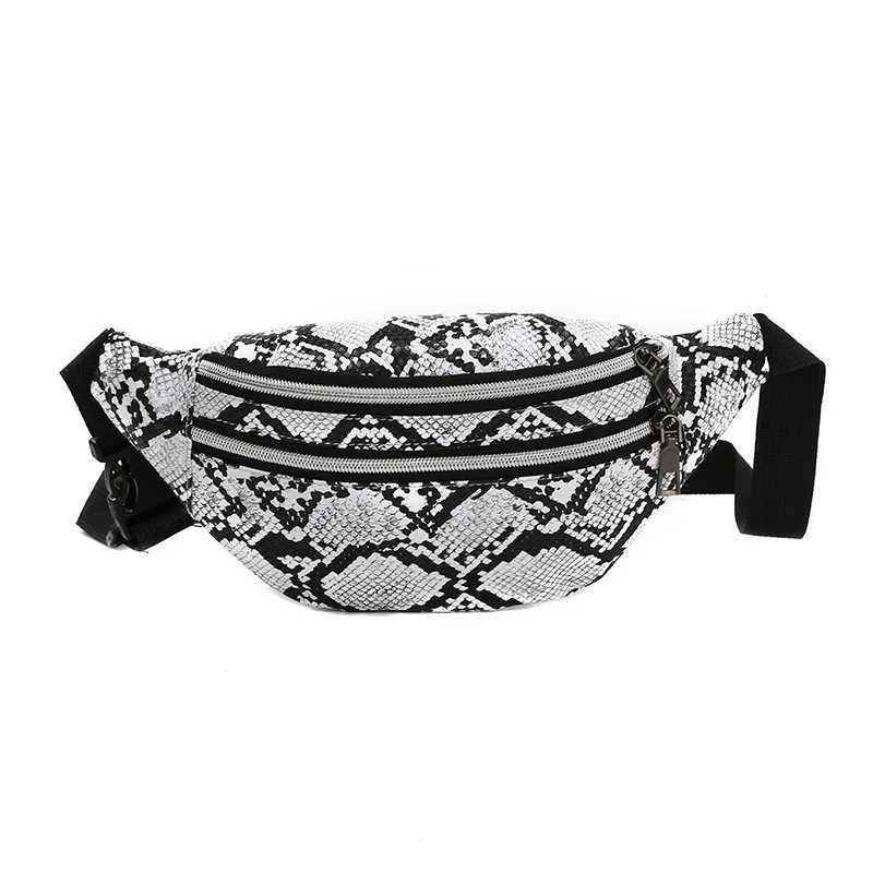 Waist Bag Snakeskin Belt Bag Fanny Pack Beach Travel Banana Fashion Crossbody Phone Pouch Hip Bum Zip Women Purse Chest Bag Z250911