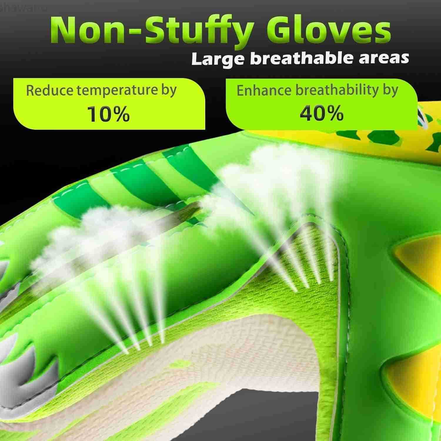 Sportout Goalkeeper Gloves Soccer Gloves with Double Wrist Protection and NonSlip Wear Resistant Latex Material to Give Protection to Prevent Injuries