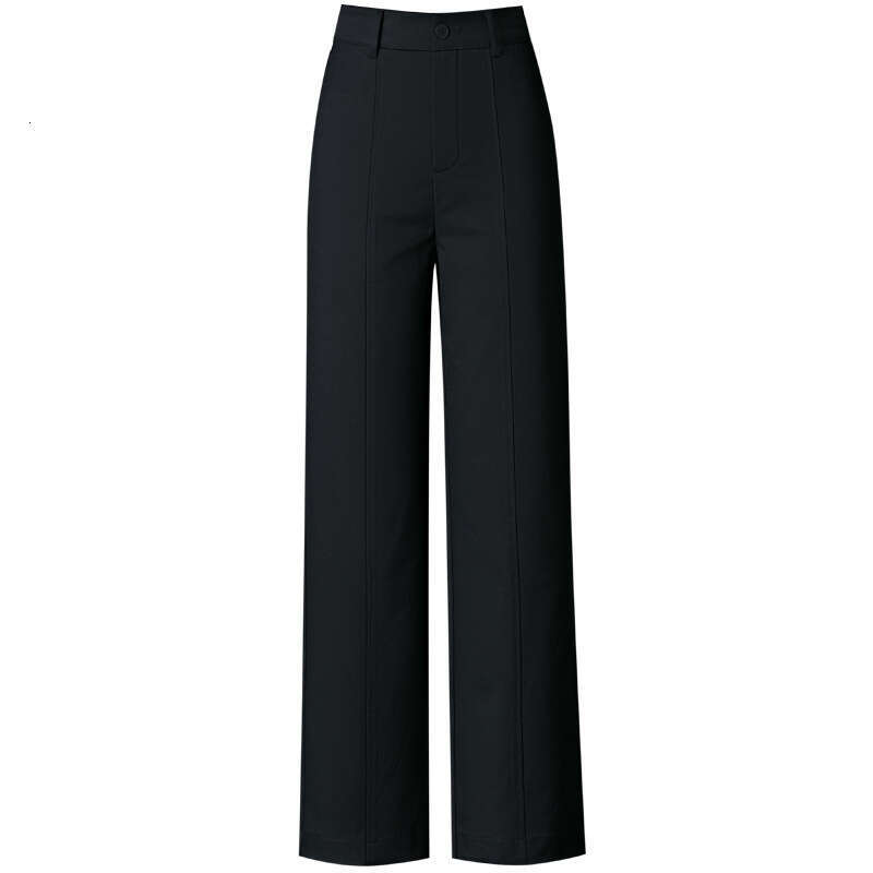 Women's Casual Pants Long Wide-Leg Women's Pants Spring and Autumn New Casual Commuting High-Waist Tummy Control Slimming Draped Narrow Vers
