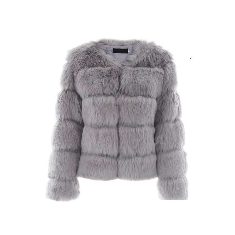 Women's Fashion Fox Imitation Women's Korean Version Warm Slim-Fit Fur Coat