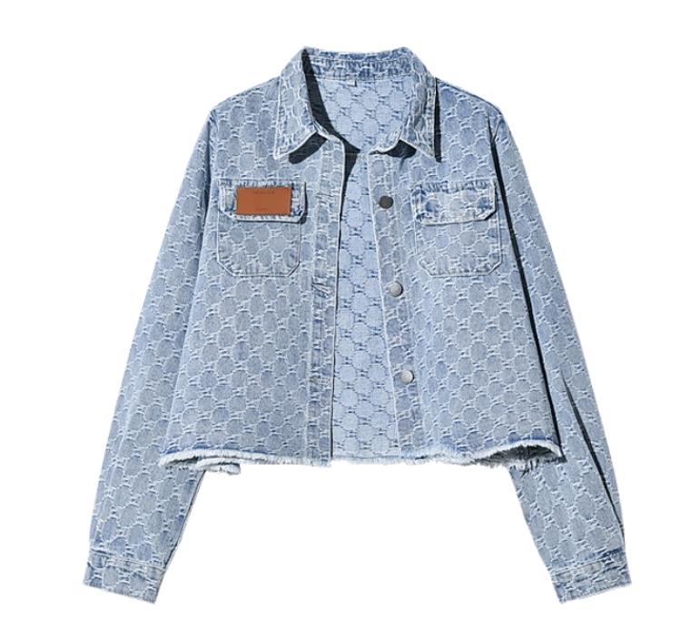 Fashion Women Denim Coat Long Sleeve Outerwear Female Short Loose and Thin Jacket 250718