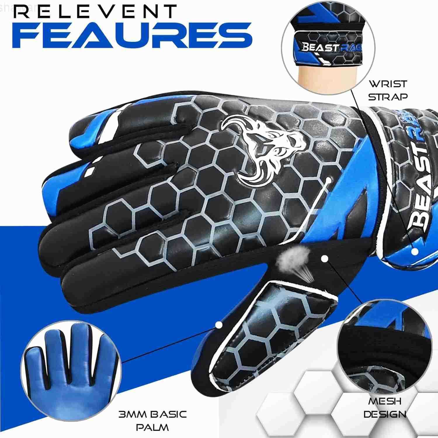 Soccer Goalkeeper Gloves for Kids Boys YouthSoccer Goalie Gloves 4MM AntiSlip Latex Palm Double Wrist SupportAll Weather Football GlovesW250911