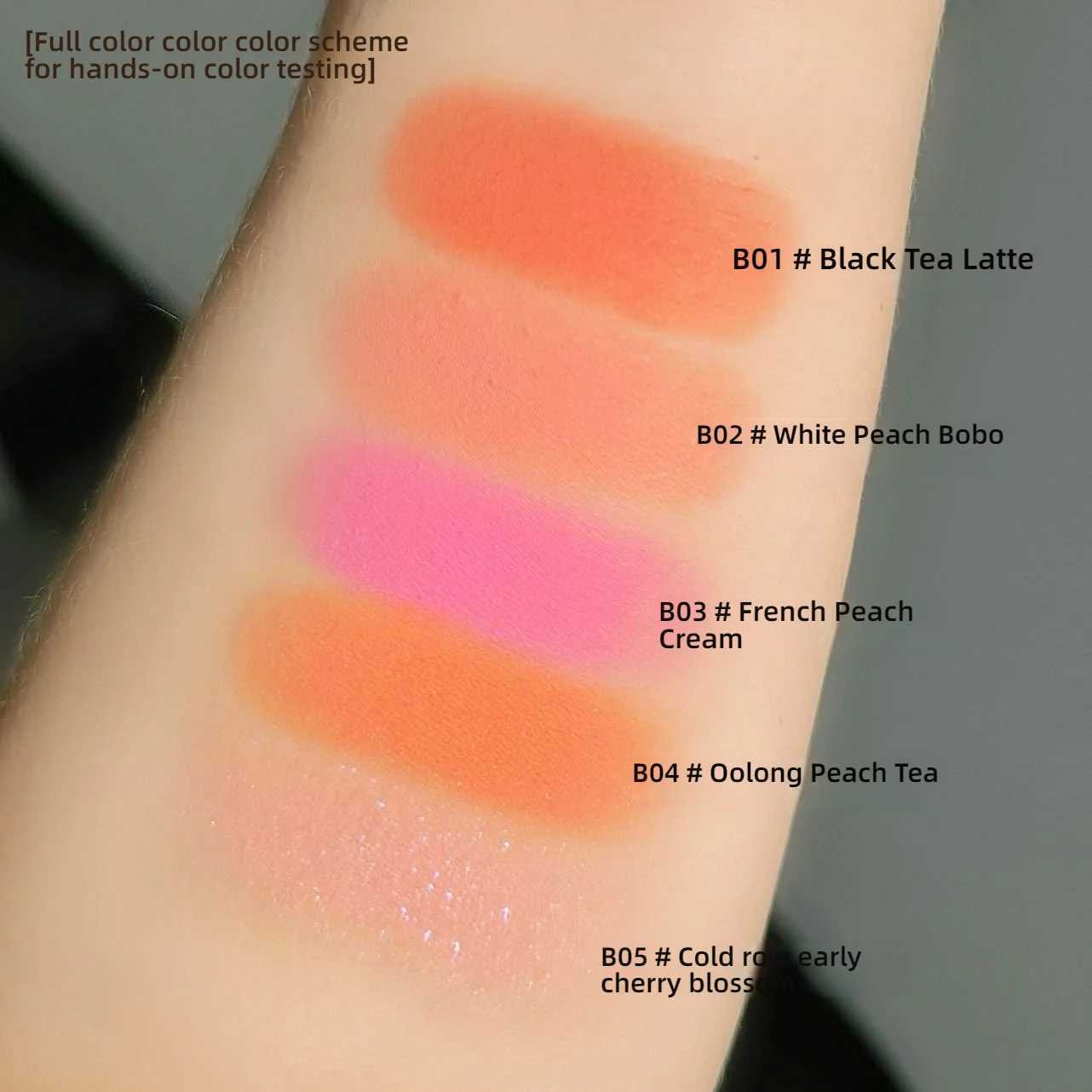 CandyBella Cream Blush Mousse Texture Waterproof Sweatproof LongLasting Shimmer Matte Finish Bouncy Cheek Color W250911