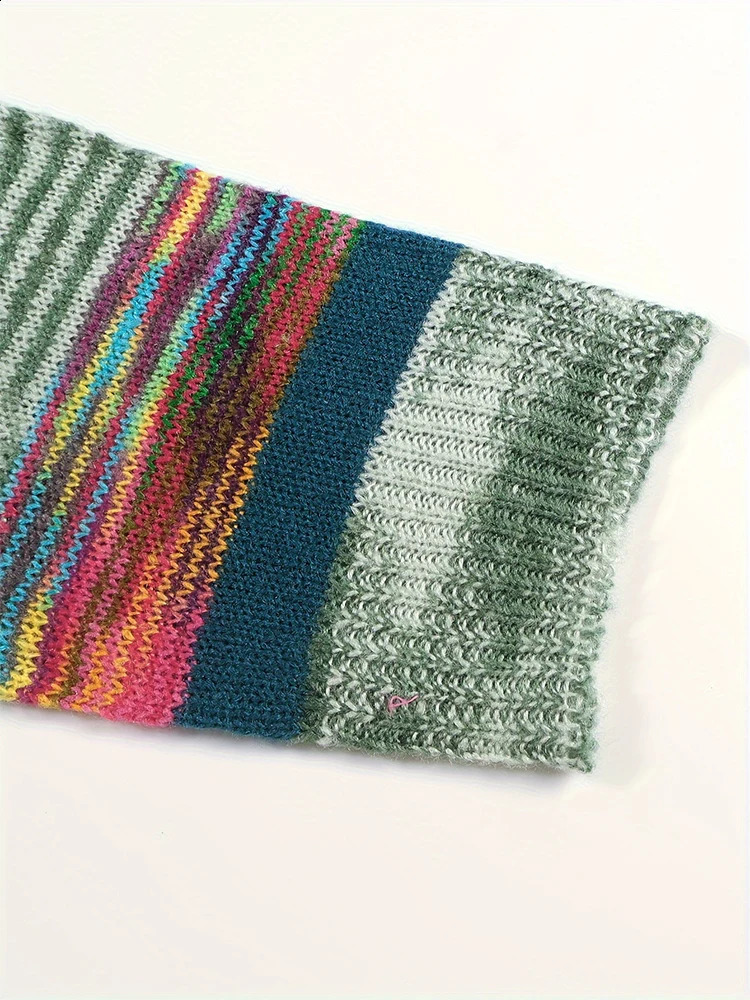 plus Size Gradient Cardigan Sweater Womens Autumn Winter Cozy Warm Style Choice Casual Knitwear 250911