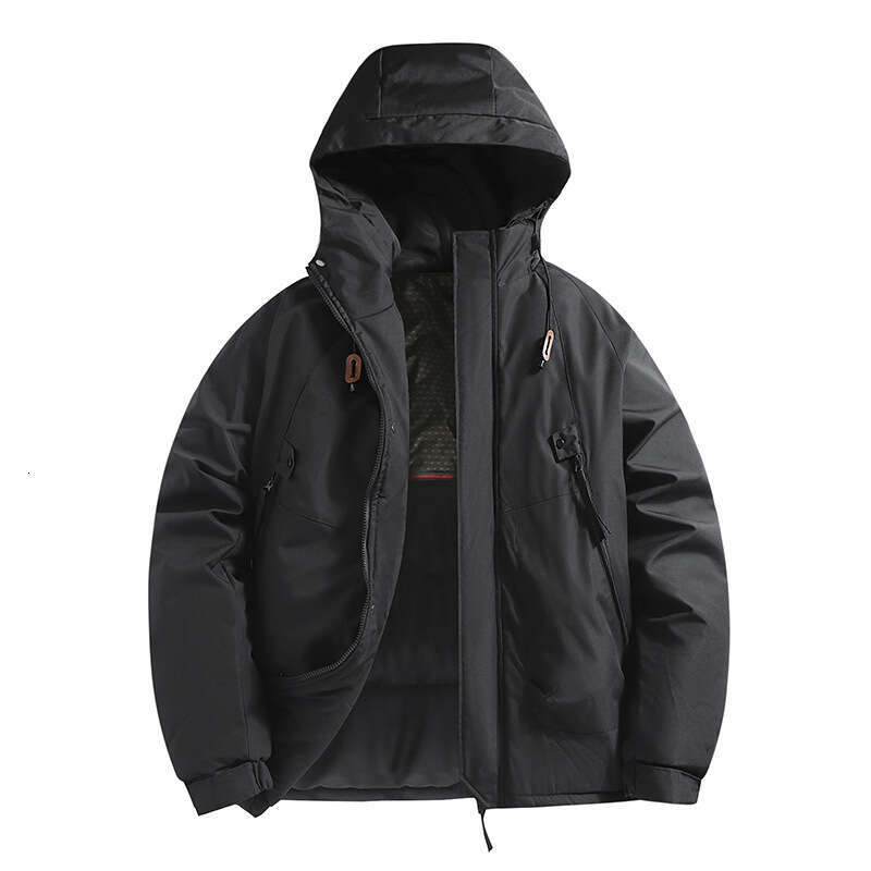 2024 Upgraded Graphene for Men Trendy Couple Hooded Cotton Windproof Waterproof Thickened Hiking Jacket