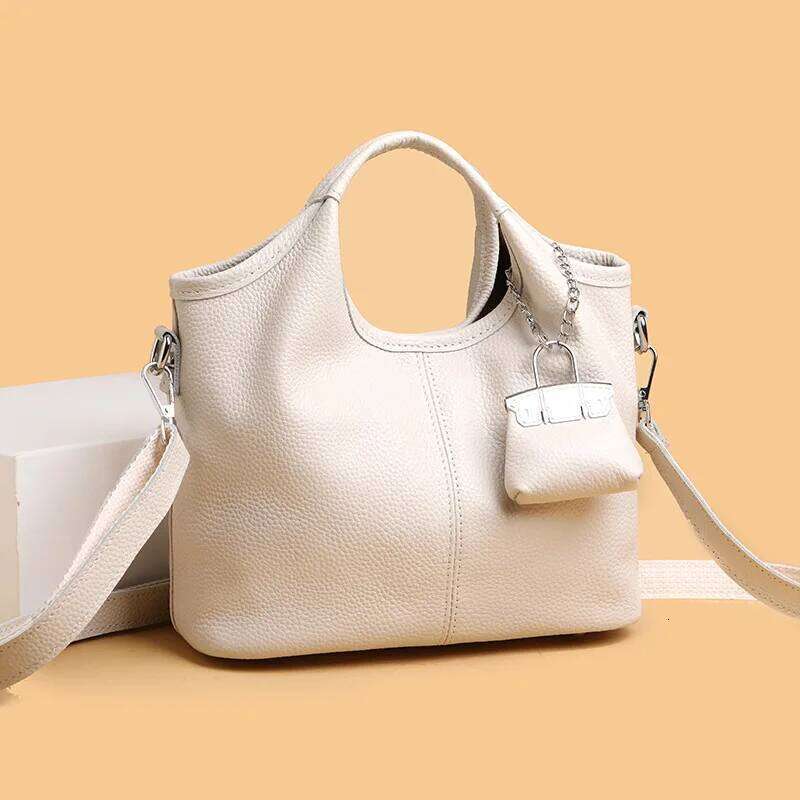 Women S Premium Top Grain Leather Shoulder Bag Convertible Crossbody Handheld Tote With Luxe Appeal