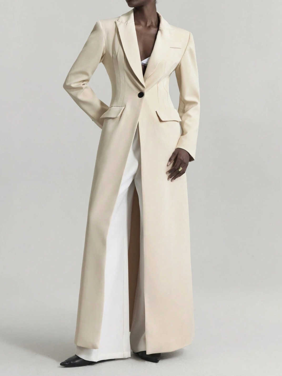 Autumn Winter Women Blazer Dress Slim Fit Long Evening Party Jacket Guest Wear Customized One Piece