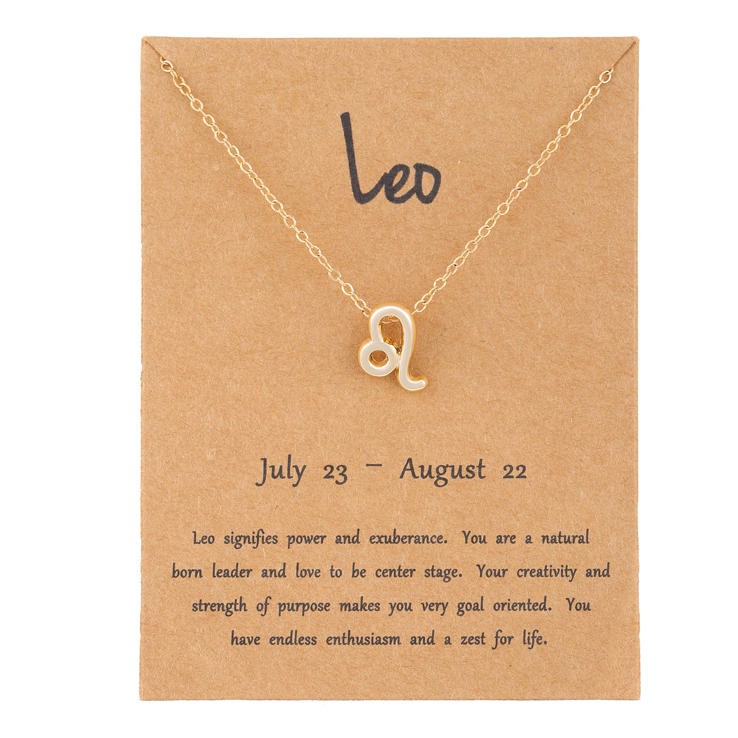 Personalized Creative Twenty Fashion Simple Pendant Necklace Zoc Collarbone Chain With Cardboard