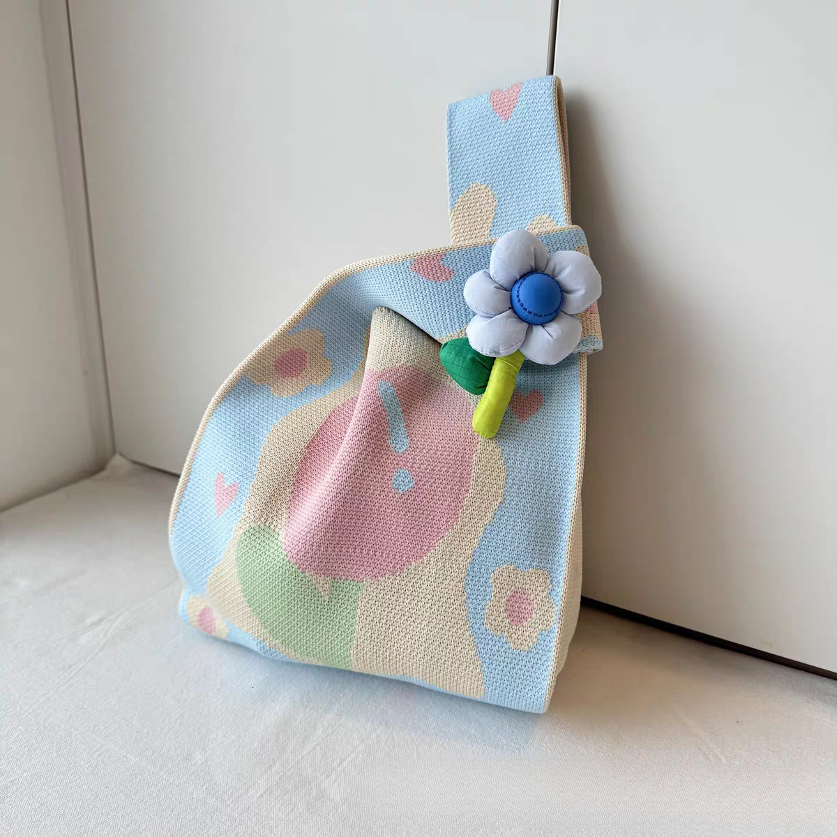 2025 autumn new niche design casual cute style trendy knitted bag fashion simple versatile style women's handbag designer bag