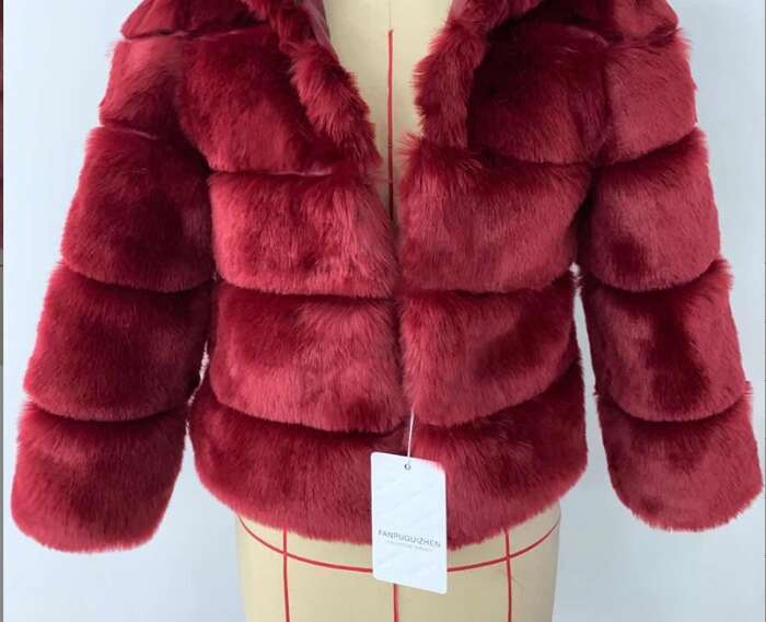 2024 Fur New Fashion Fox Ladies Warm Slim Fur Coat
