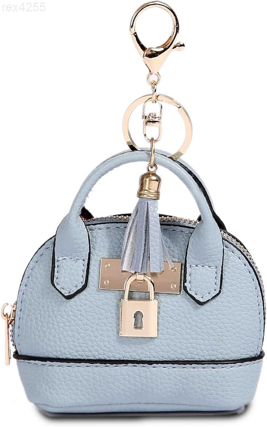 Mini Tote Bag Keychain Coin Purse Pu Leather Key Chain Small Change Purse for Women Keychain Pouch Mini Makeup Bag Cute Zipper Coin Purse Small Wallet