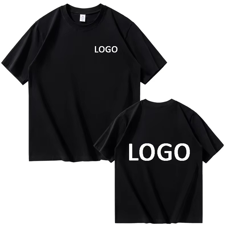 OEM Custom Brand Logo 100% Cotton 320GSM Heavyweight Oversized Men's T-Shirt | DTG Printing Blank Back | Wholesale Streetwear Hip Hop Style