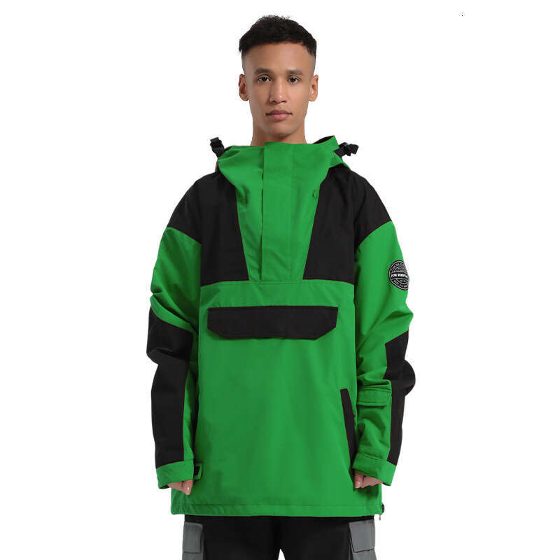 New Ski Suit Female Color Contrast Outdoor Sports Double Board Warm Wind Waterproof