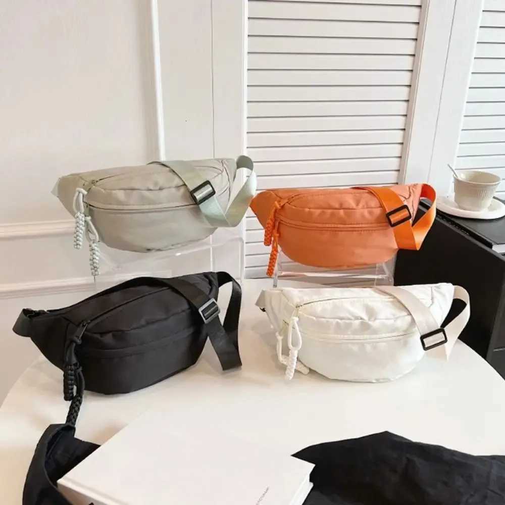 Chest Bag Banana Bag for Women Sling Crossbody Waist Pack Canvas Running Waist Bag Casual Sport Half Moon Belt Bag Z250911